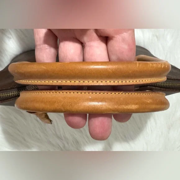 Authentic Vintage Etro Coated Canvas Satchel Handbag Burgundy Paisley VGUC - Picture 5 of 16